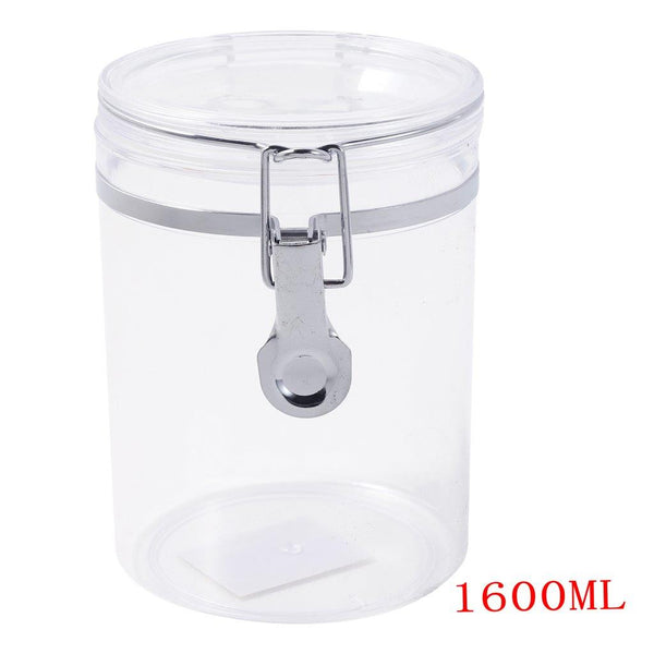 Premium Quality Clip Top Airtight Acrylic Canister Set of 3 Pcs 1600 ml 13*17.5