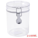 Premium Quality Clip Top Airtight Acrylic Canister Set of 3 Pcs 2100 ml 13*21.5