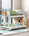 Kitchen Storage Metal Dish Rack 2 Tier Cutlery Storage Organizer 55.5*27*33.5 cm