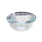 Oval Heat Resistant Borosilicate Glass Salad Bowl Set of 4 Pcs