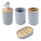 Mixed Colours Bathroom Accessories Soap Dispenser Toothbrush Holder Set of 4 Pcs 16.5*7.5/12*7.8*10/10.5*7.5/13*8.5*2.5 cm