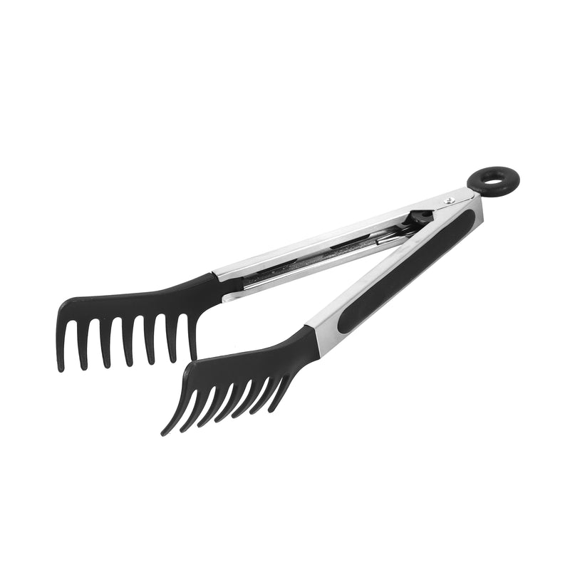 Stainless Steel Silicone Head Multipurpose Spaghetti Turner Serving Tongs 27.5*3*3.8 cm
