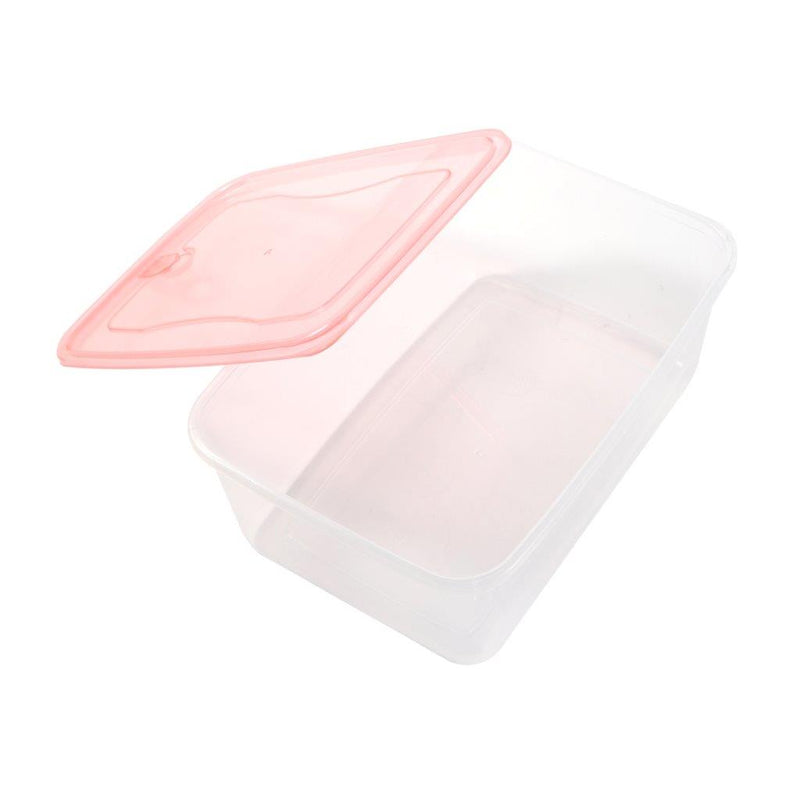 Multipurpose Clear Color BPA Free Lunch Box Plastic Storage Box Food Container 1700 ml 25x17.6x6.5cm