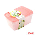 Multipurpose Clear Color BPA Free Lunch Box Plastic Storage Box Food Container 1350 ml 22.2x14.6x6.5cm