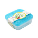 Multipurpose Clear Colour BPA Free Lunch Box Plastic Storage Box Food Container 1000 ml 18.5x18.5x4.8cm