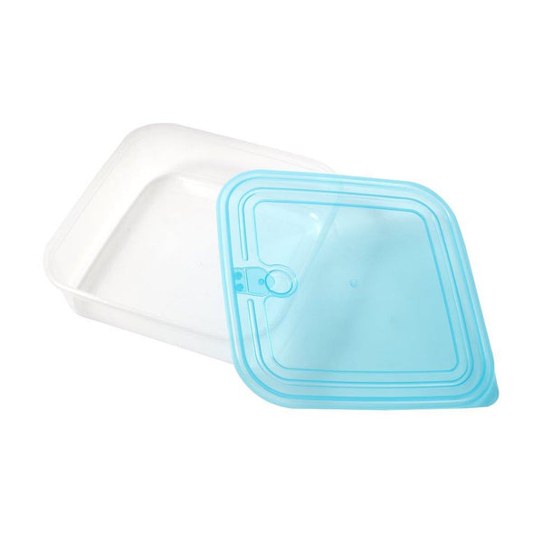 Multipurpose Clear Color BPA Free Lunch Box Plastic Storage Box Food Container 1000 ml 18.5x18.5x4.8cm