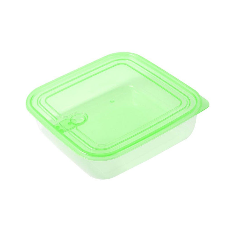 Multipurpose Clear Color BPA Free Lunch Box Plastic Storage Box Food Container 1000 ml 18.5x18.5x4.8cm