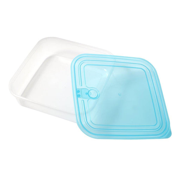 Multipurpose Clear Color BPA Free Lunch Box Plastic Storage Box Food Container 650 ml 15.3x15.3x4.75cm