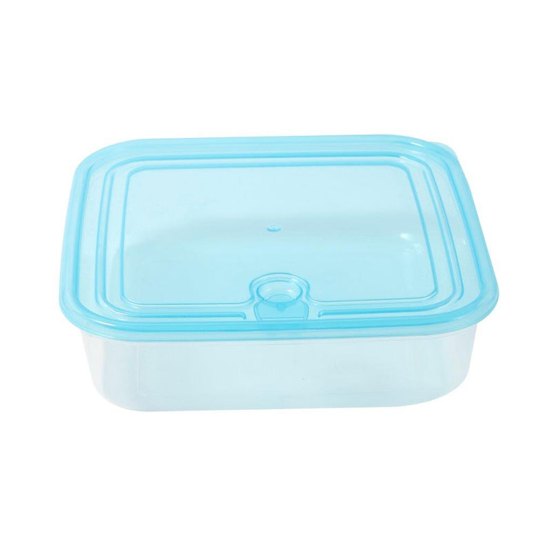 Multipurpose Clear Color BPA Free Lunch Box Plastic Storage Box Food Container 650 ml 15.3x15.3x4.75cm