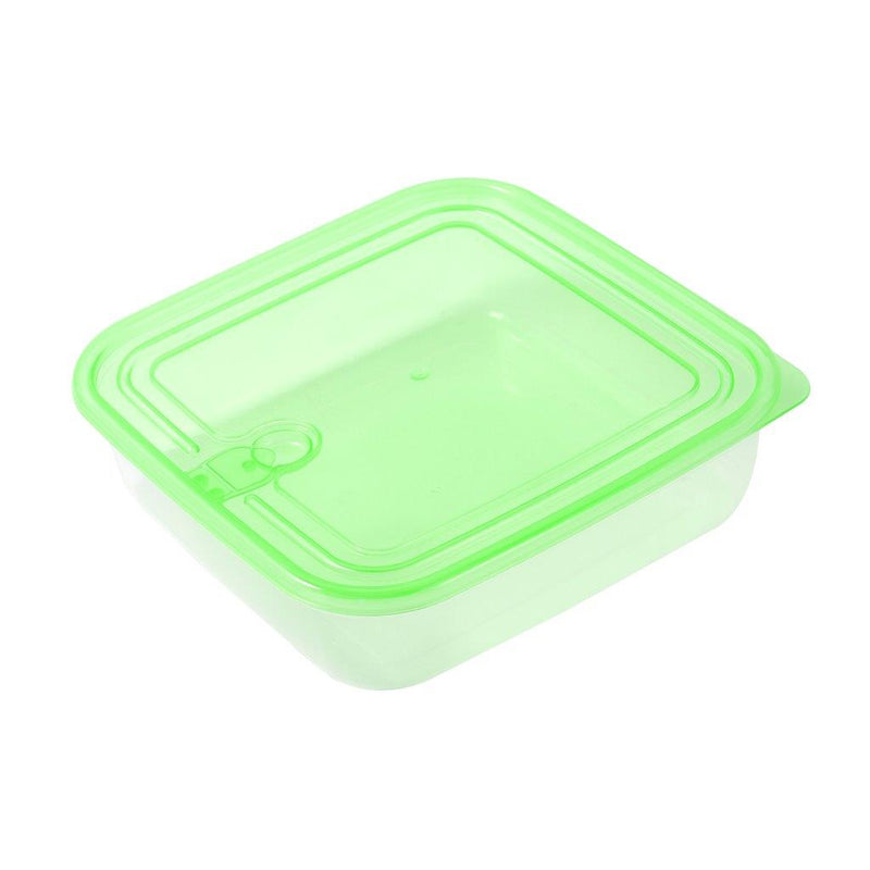 Multipurpose Clear Color BPA Free Lunch Box Plastic Storage Box Food Container 650 ml 15.3x15.3x4.75cm