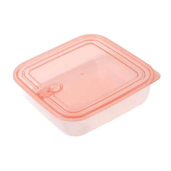 Multipurpose Clear Color BPA Free Lunch Box Plastic Storage Box Food Container 650 ml 15.3x15.3x4.75cm