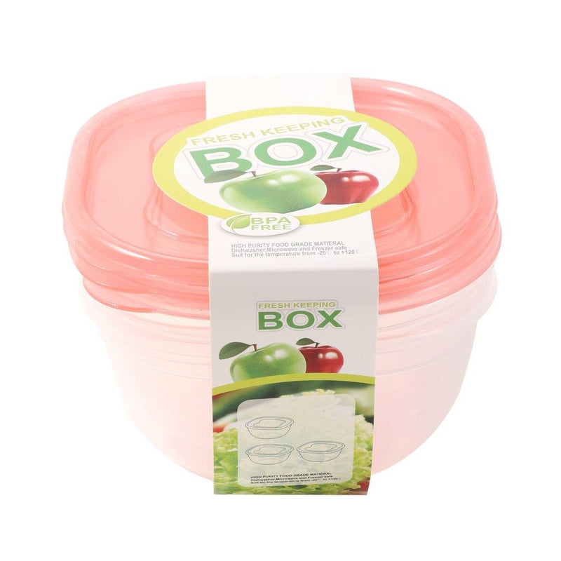 Multipurpose Clear Colour BPA Free Lunch Box Plastic Storage Box Food Container 900 ml  16.2x16.2x8.4cm