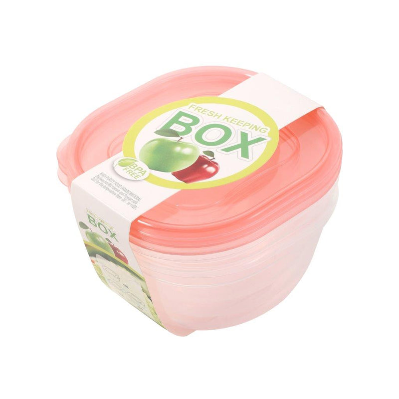 Multipurpose Clear Color BPA Free Lunch Box Plastic Storage Box Food Container 300 ml 11.6x11.6x6.2cm