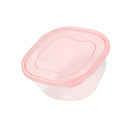 Multipurpose Clear Colour BPA Free Lunch Box Plastic Storage Box Food Container 300 ml 11.6x11.6x6.2cm