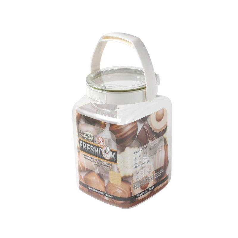 Multipurpose Clear Plastic Airtight Food Canisters Storage Container 1300 ml 10.8x9.7x19.3cm