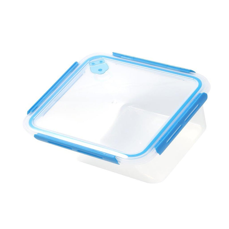 Multipurpose Clear Plastic Clip Lock Lunch Box  Storage Box Food Container Set of 3 Pcs 850 ml/600 ml/400 ml  15.5x12x9.6cm /15.5x12x6.9cm / 15.5x12x4.8cm