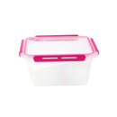 Multipurpose Clear Plastic Clip Lock Lunch Box  Storage Box Food Container Set of 3 Pcs 850 ml/600 ml/400 ml  15.5x12x9.6cm /15.5x12x6.9cm / 15.5x12x4.8cm