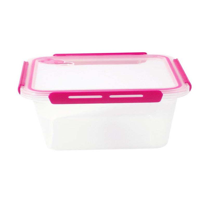 Multipurpose Clear Plastic Clip Lock Lunch Box  Storage Box Food Container Set of 3 Pcs 23.5x16x9.7cm 2000 ml/23.5x16x7cm 1400 ml/ 23.5x16x4.8cm 900 ml