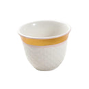 Ceramic Coffee Cawa Shafee Cup Set of 12 Pcs Abstract Design 6.5*5 cm 75 ml