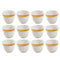 Ceramic Coffee Cawa Shafee Cup Set of 12 Pcs Abstract Design 6.5*5 cm 75 ml