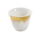 Ceramic Coffee Cawa Shafee Cup Set of 12 Pcs Abstract Design 6.5*5 cm 75 ml