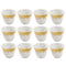 Ceramic Coffee Cawa Shafee Cup Set of 12 Pcs Abstract Design 6.5*5 cm 75 ml