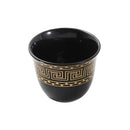 Ceramic Coffee Cawa Shafee Cup Set of 12 Pcs Abstract Design 6.5*5 cm 75 ml