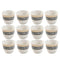 Ceramic Coffee Cawa Shafee Cup Set of 12 Pcs Abstract Design 6.5*5 cm 75 ml