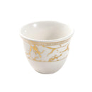 Ceramic Coffee Cawa Shafee Cup Set of 12 Pcs Abstract Design 6.5*5 cm 75 ml