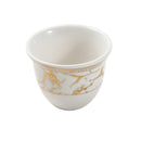 Ceramic Coffee Cawa Shafee Cup Set of 12 Pcs Abstract Design 6.5*5 cm 75 ml