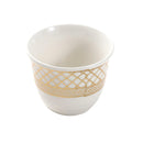 Ceramic Coffee Cawa Shafee Cup Set of 12 Pcs Abstract Design 6.5*5 cm 75 ml