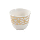 Ceramic Coffee Cawa Shafee Cup Set of 12 Pcs Abstract Design 6.5*5 cm 75 ml