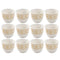 Ceramic Coffee Cawa Shafee Cup Set of 12 Pcs Abstract Design 6.5*5 cm 75 ml