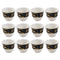 Ceramic Coffee Cawa Shafee Cup Set of 12 Pcs Abstract Design 6.5*5 cm 75 ml