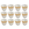 Ceramic Coffee Cawa Shafee Cup Set of 12 Pcs Abstract Design 6.5*5 cm 75 ml