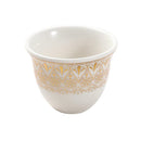 Ceramic Coffee Cawa Shafee Cup Set of 12 Pcs Abstract Design 6.5*5 cm 75 ml