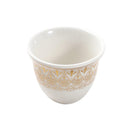 Ceramic Coffee Cawa Shafee Cup Set of 12 Pcs Abstract Design 6.5*5 cm 75 ml