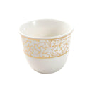 Ceramic Coffee Cawa Shafee Cup Set of 12 Pcs Abstract Design 6.5*5 cm 75 ml