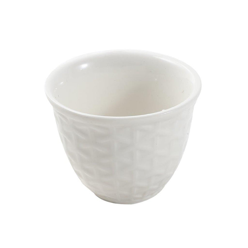 Ceramic Coffee Cawa Shafee Cup Set of 12 Pcs Abstract Design 6.5*5 cm 75 ml