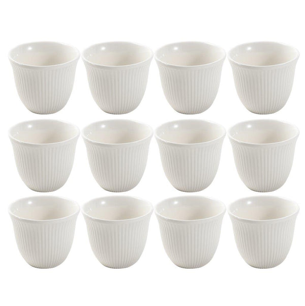 Ceramic Coffee Cawa Shafee Cup Set of 12 Pcs Abstract Design 6.5*5 cm 75 ml