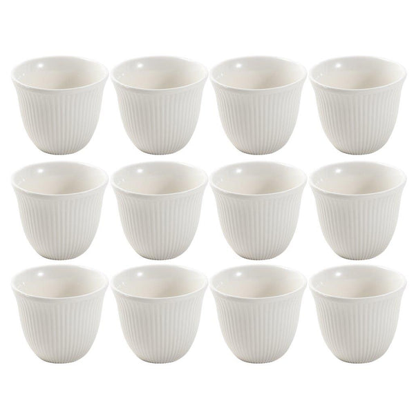 Ceramic Coffee Cawa Shafee Cup Set of 12 Pcs Abstract Design 6.5*5 cm 75 ml