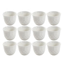 Ceramic Coffee Cawa Shafee Cup Set of 12 Pcs Abstract Design 6.5*5 cm 75 ml