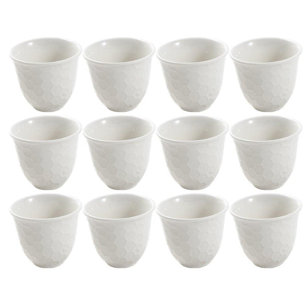 Ceramic Coffee Cawa Shafee Cup Set of 12 Pcs 75 ml