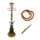 Premium Design Single Shisha Hookah Arguileh Complete Kit with Hose