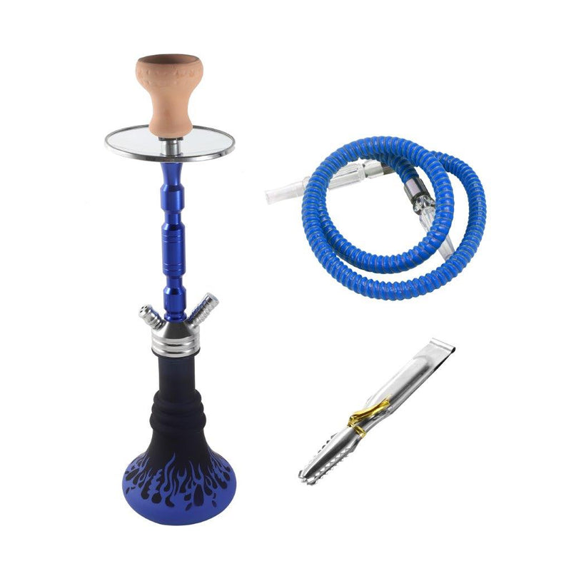 Premium Design Single Shisha Hookah Arguileh Complete Kit with Hose