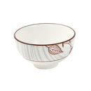 White Floral Pattern Ceramic Round Serving Bowl Serveware Dinnerware 9.2*5 cm