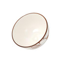 White Floral Pattern Ceramic Round Serving Bowl Serveware Dinnerware 9.2*5 cm