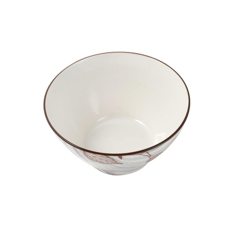 White Floral Pattern Ceramic Round Serving Bowl Serveware Dinnerware 12*6.5 cm