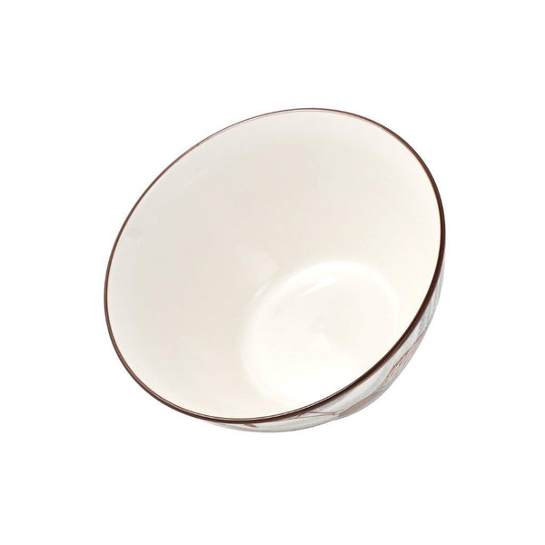 White Floral Pattern Ceramic Round Serving Bowl Serveware Dinnerware 12*6.5 cm