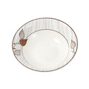 White Floral Pattern Ceramic Round Serving Bowl Serveware Dinnerware 18 cm